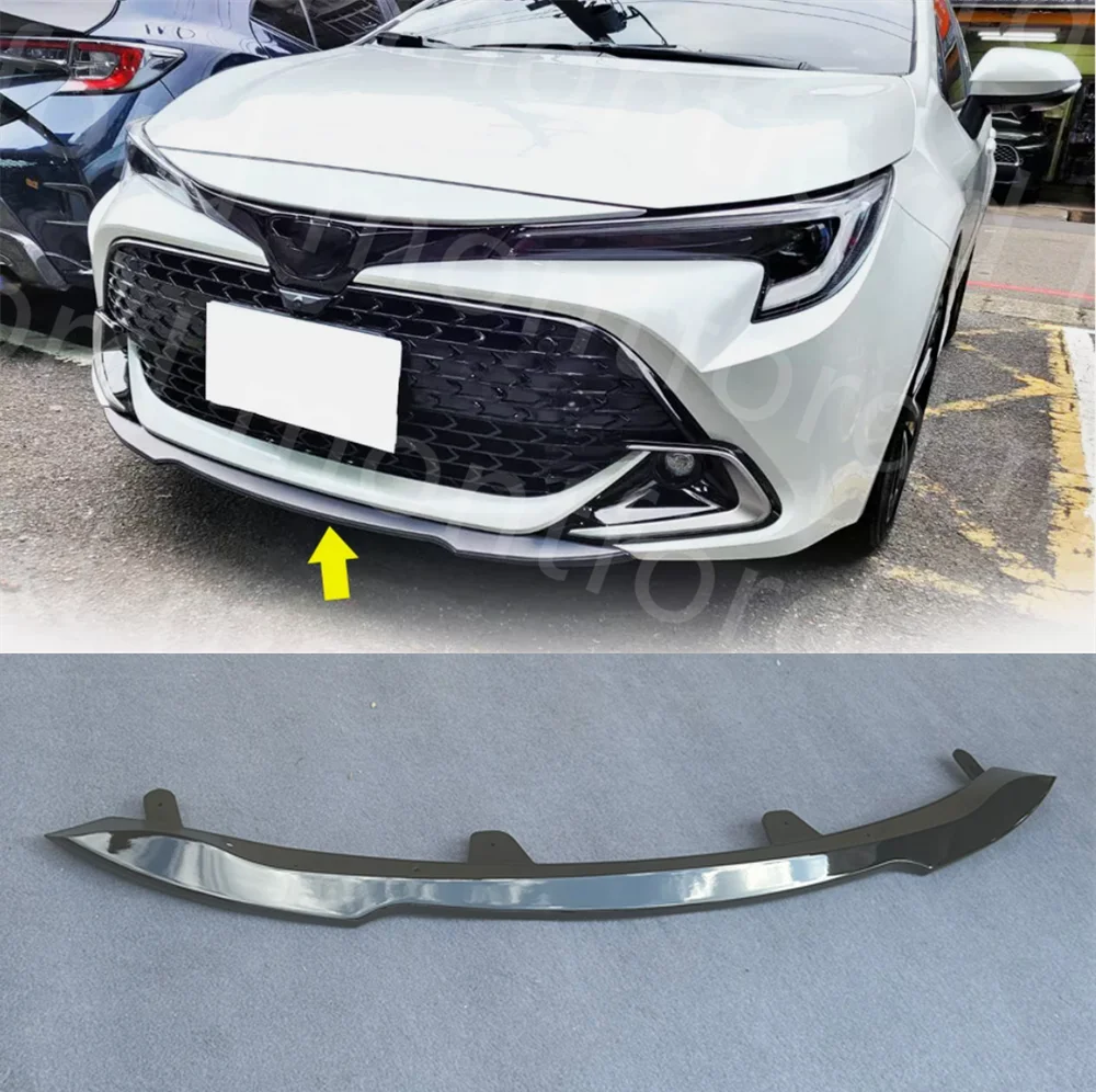 FOR 2019-2023 Toyota Corolla Auris E210 5DR Hatchback Front Bumper Lip Gloss Black real carbon fiber Spoiler Splitter