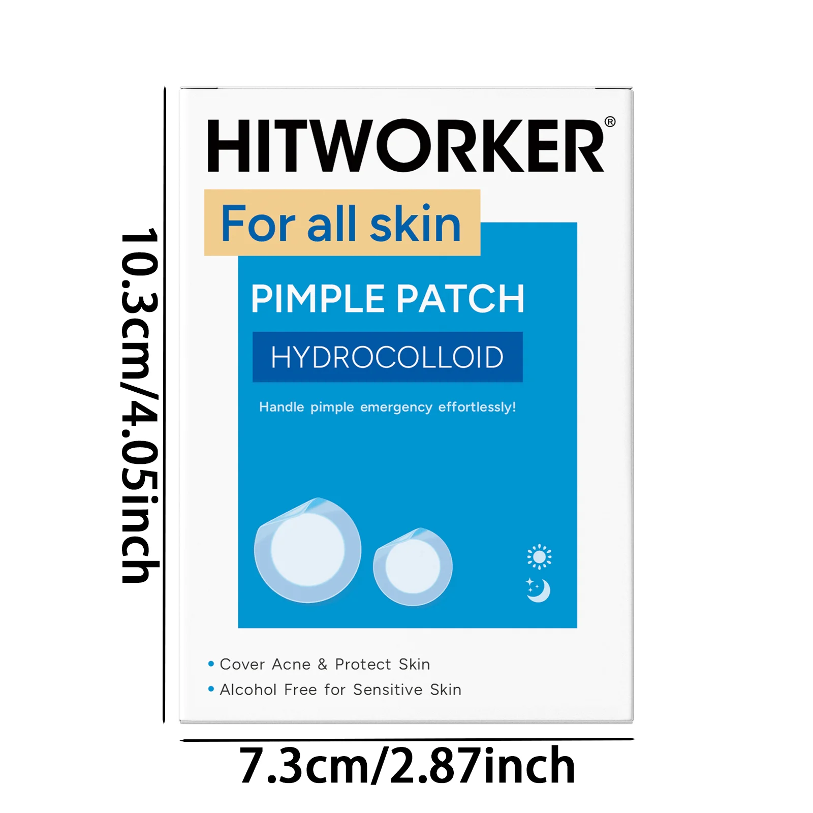 252/412/812pcs circular acne patches. Suitable for all kinds of light skin color, 24-hour protection, invisible coverage, non ir
