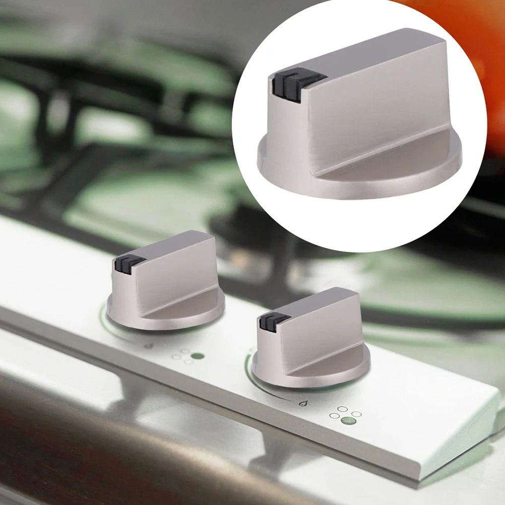 

4 Pcs Metal Stove Knobs Replacement Durable Gas Cooker Switches Easy Install Universal Kitchen Accessories Smooth Surface