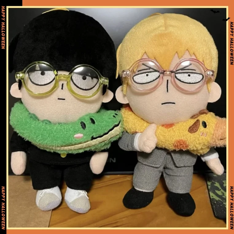 25cm Mob Psycho 100 Shigeo Kageyama Mob Arataka Reigen Plush Doll Soft Stuffed Anime Figure Cute Collectible Birthday Gift