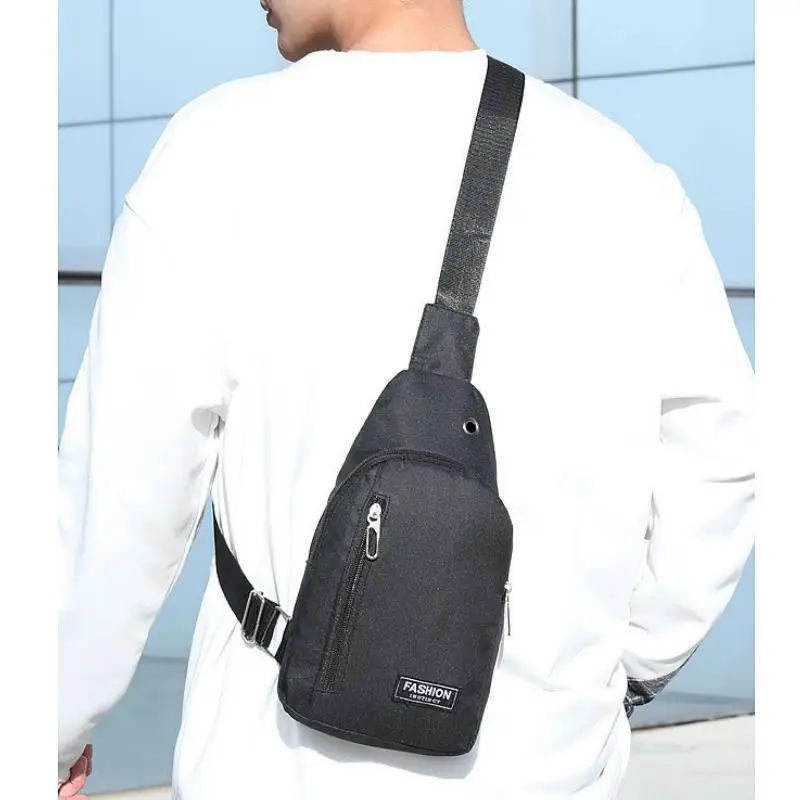 Oxford Chest Bag For Men Multifunctional Casual Fashion Trend Simple Shoulder Bag For Outdoor Sports Versatile Crossbody Bag