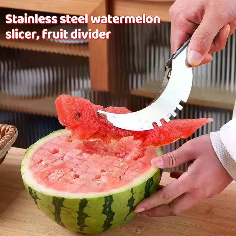 Stainless Steel Watermelon Cutter Windmill Design Salad Tool 1PC Fruit Slicer For Family Kitchen Parties