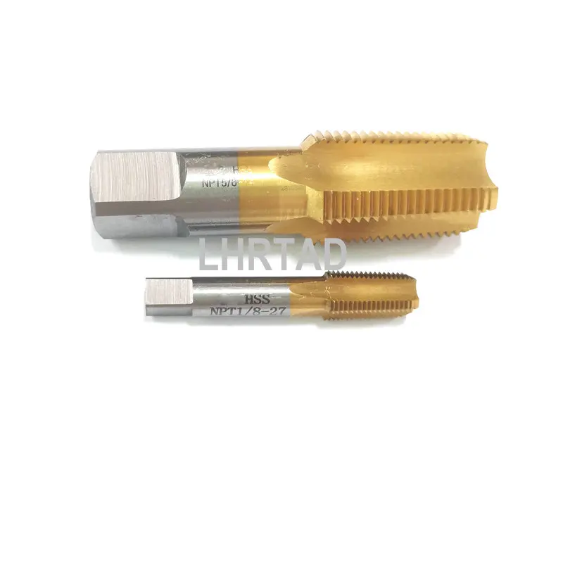 

TIN HSS American Tapered pipe thread tap and drill NPT1/8 NPT1/4 NPT5/8 Pipe screw Thread taps NPT 1/8 1/4 3/8 1/2 5/8 3/4 drill