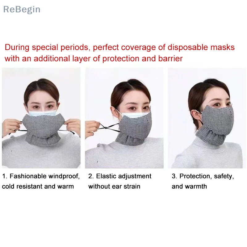 [ST]Cycling Neck Warm Mask Cotton Thickened And Enlarged Cold Breathable Washable Winter