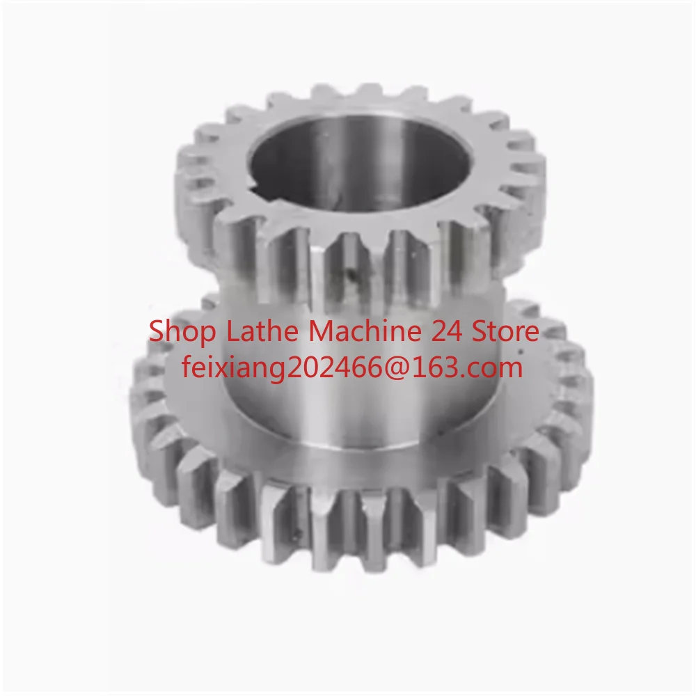 High&Low Metal Transmission Speed Gear CJ0618 Teeth T29xT21 T20xT12 Metal Gears Lathe Main Shaft Duplicate Double Gear