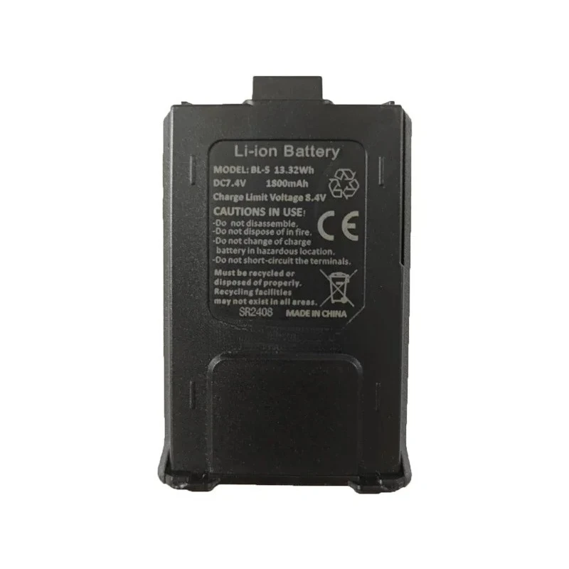 Original BF-UV5R Walkie Talkie Battery 7.4V 1800mAh Rechargeable Battery For Baofeng UV-5RE UV-5RA UV-F8 Li po Battery