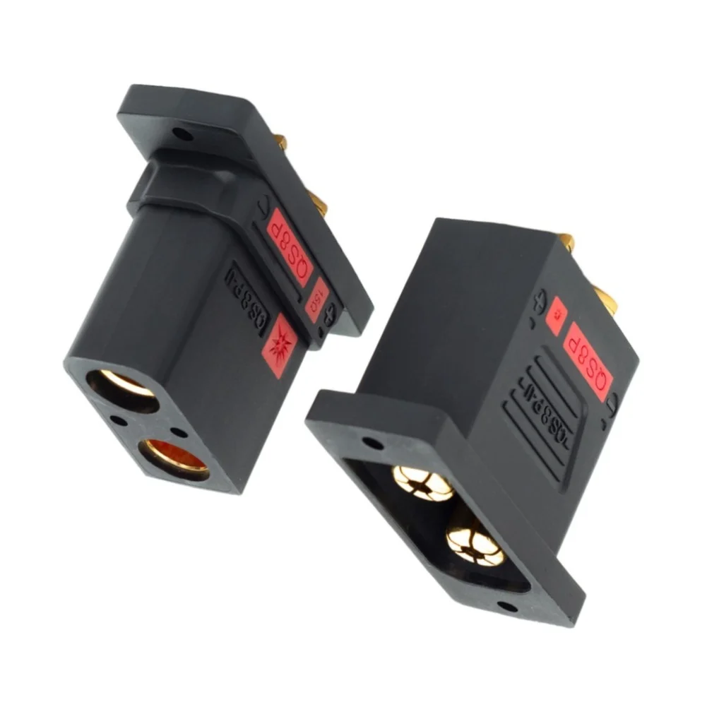 Energy Storage Link QS8P-U Connectors For Outdoor Power Supplies PA Housing Material 500V Voltage Rating For 8-12AWG Wires
