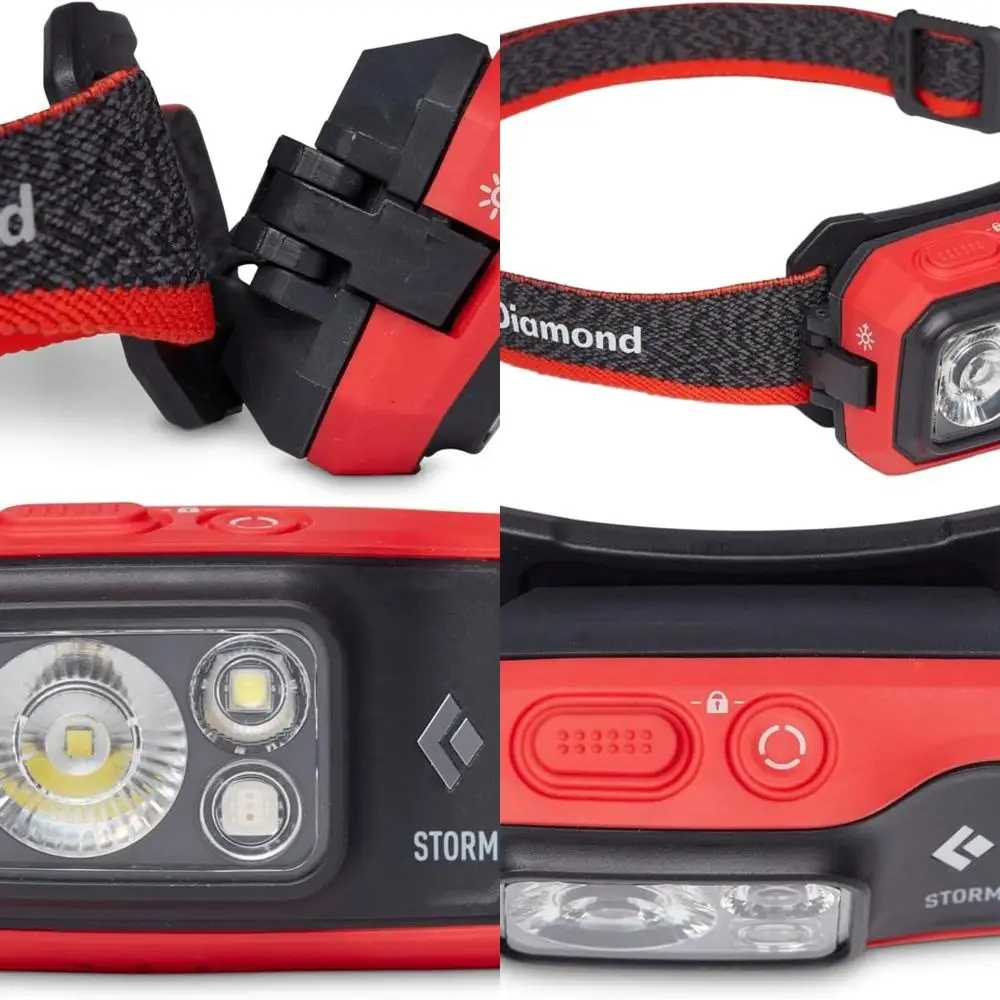 

450 Lumen Waterproof Dimmable Headlamp with 3 AAA Batteries Included for Camping, Hiking, and Running