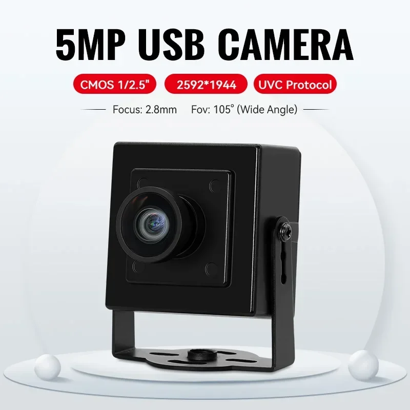 In stock New 4200 PS5520 5MP CMOS 2.8mm 105degrees Distortionless USB Free Drive Camera UVC Mini Industrial Machine Vision 1 Yea
