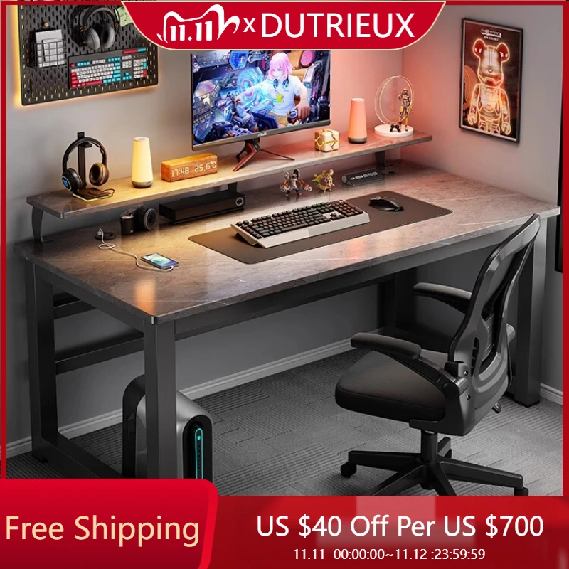 

Computer Student Desk Light Luxury Modern Desk Simple Bedroom Lounge Table Unique Entrance Chinese Escritorios Home Furniture