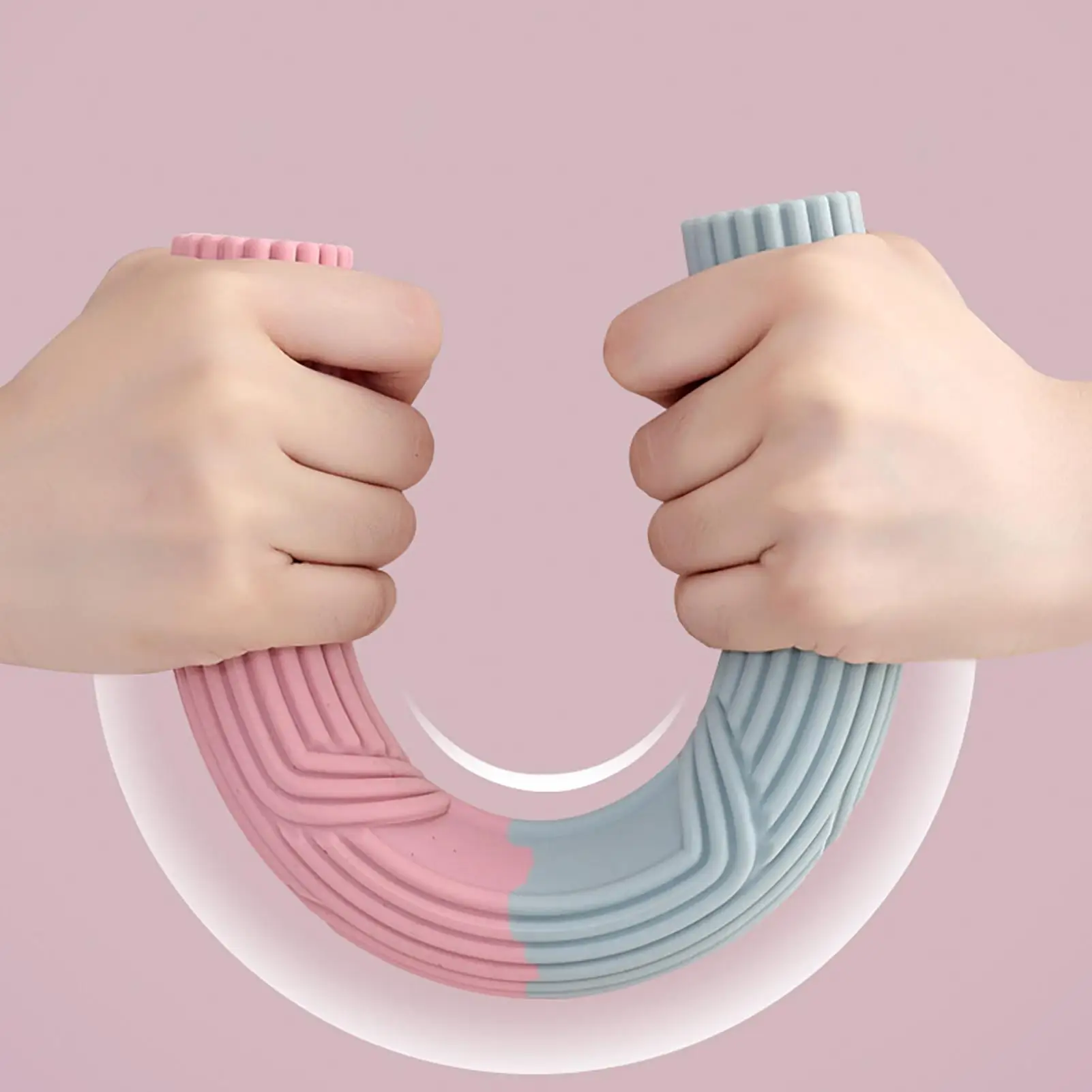 شريط مرن للياقة البدنية من السيليكون لتمارين اليد البدنية ومدرب عضلات الكوع للياقة البدنية للجسم العلوي والساعد وأذرع الكوع