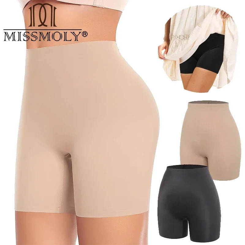 Mulheres cintura alta shapewear shorts suave sem costura moldar boyshorts calcinha barriga controle roupa interior emagrecimento shapers curto