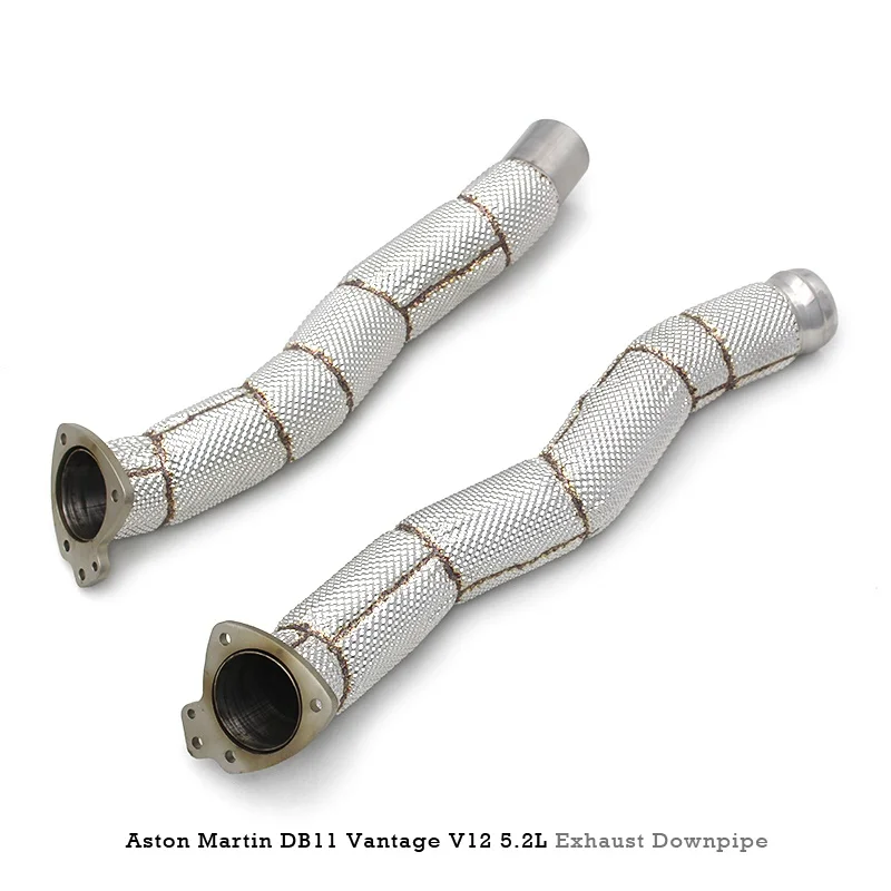  Head Section High flow Pipes Exhaust Pipes branch downpipe Exhaust Pipe with catalyst For Aston Martin DB11 Vantage V12