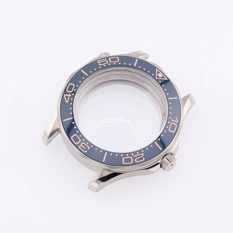 Custodia meccanica Seamaster 300M argento 42mm per parti di ricambio per orologio subacqueo Seiko Mod Modification NH35 NH36
