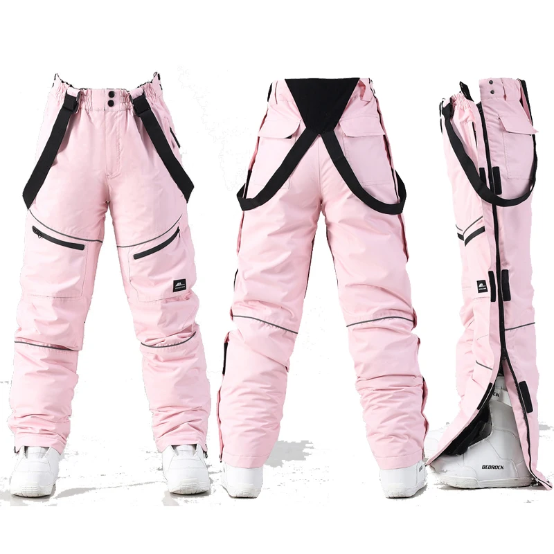 New, Reflective lines, Snow Pants With Waist protection, Snowboard Snow Pants, Ski Clothes, Ski Suit Pant, for Men and Women