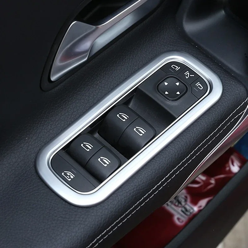 

Подходит для Mercedes Benz A Class W177 2018 2019 2020, приборная панель из нержавеющей стали, боковая накладка на вентиляционное отверстие для кондиционера, наклейка