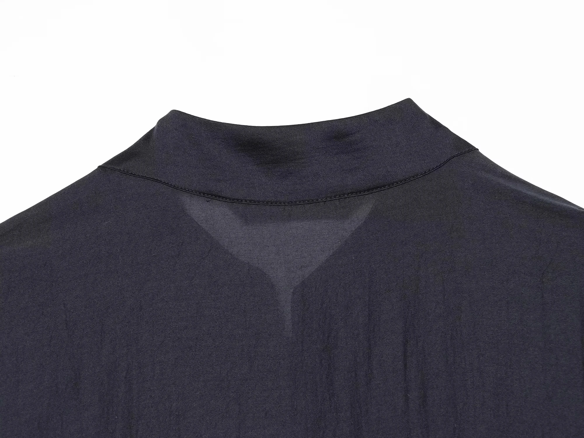 KONDALA Lässige Chic Damenbluse, einfarbig, O-Ausschnitt, einreihig, Langarm, mit Taschen, lockeres Hemd, Mode 2026 Sommerurlaub Bluse – Detail 20