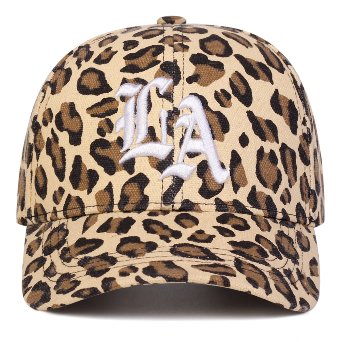 للجنسين القوطية LA التطريز ليوبارد طباعة قبعات البيسبول ربيع الخريف في الهواء الطلق قابل للتعديل قبعات عادية واقية من الشمس قبعة قبعة رياضية #4