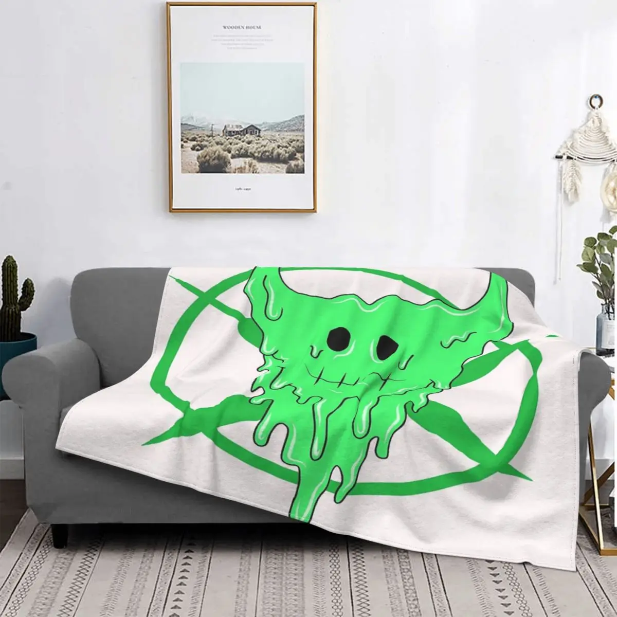 Manta de monstruo verde, colcha de cama a cuadros, edredón, cubiertas de cama, manta de verano en la cama