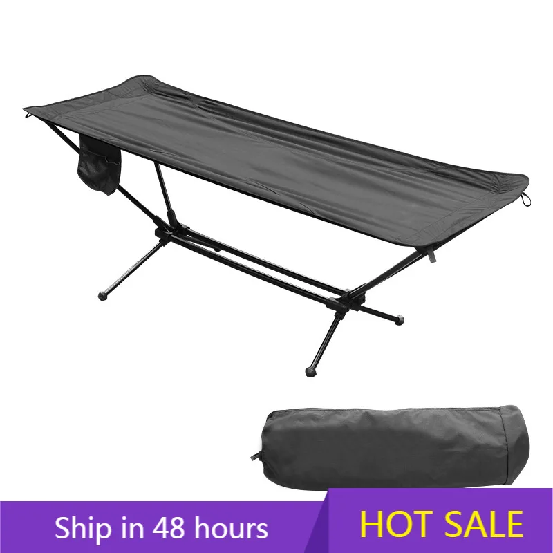 

YTYIN YTYIN Outdoor Portable Folding 7 Series Aluminum Alloy High Low Bed Oxford Cloth Marching Single Bed Hammock Camping Cross
