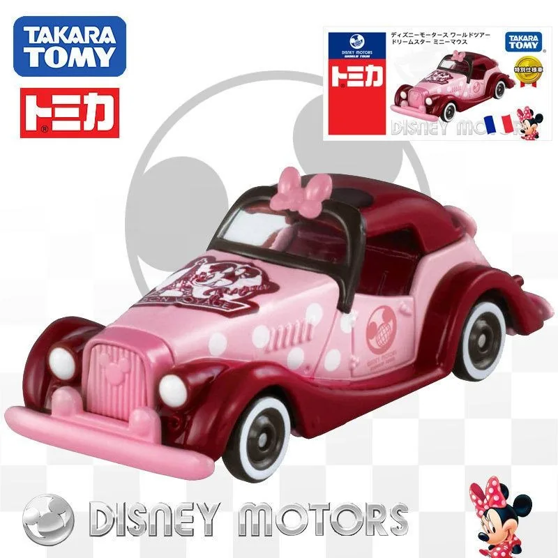 TAKARA TOMY Tomica Disney Universal Journey Dream Star Minnie Mouse Simulation Alloy Car Toys Die-cast Metal Model Toys