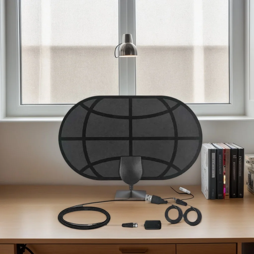 

Мощная цифровая телевизионная антенна высокого уровня 25 дБ — прием 4K Ultra HD с усилителем диапазона 980 миль