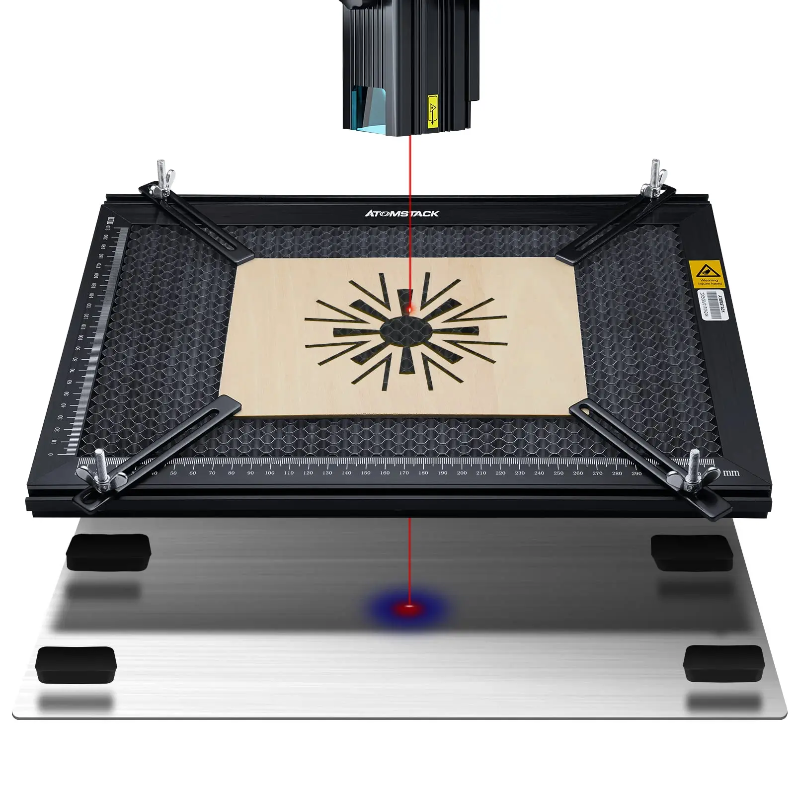 

ATOMSTACK Honeycomb Working Panel 14.96x11.18x0.79''Laser Cutter Bed For CO2 Diode Engraver Edge Cutting Fast Heat Dissipation