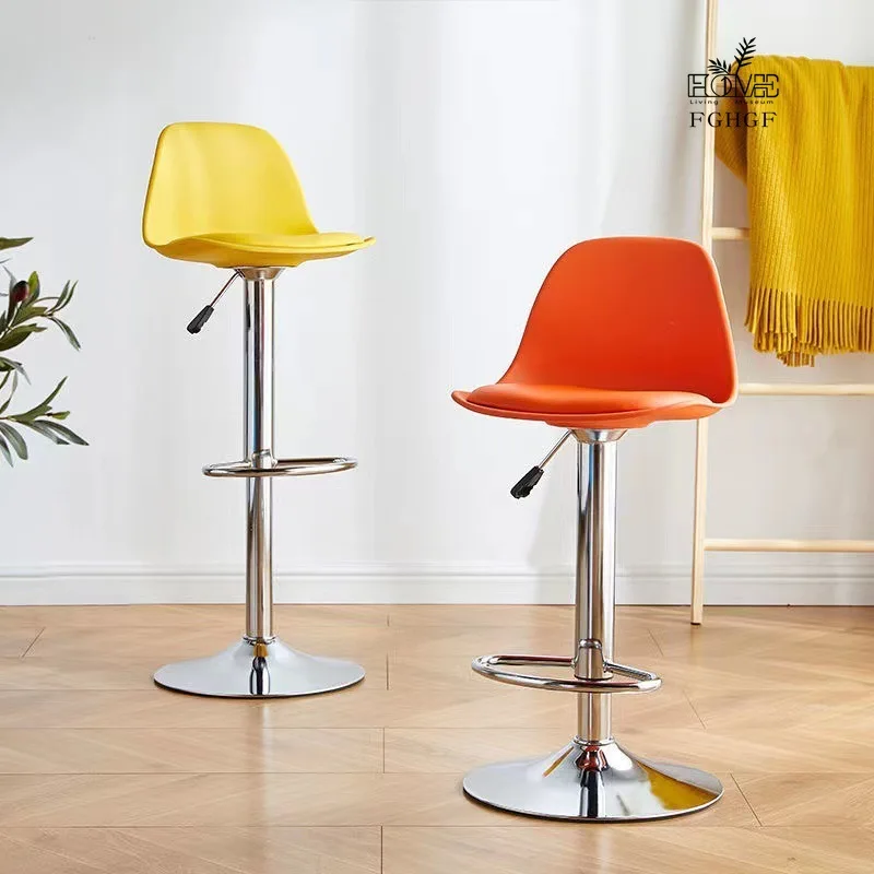 Chaise de Bar Moderne et Minimaliste, Tabouret Haut avec 4 Poignées