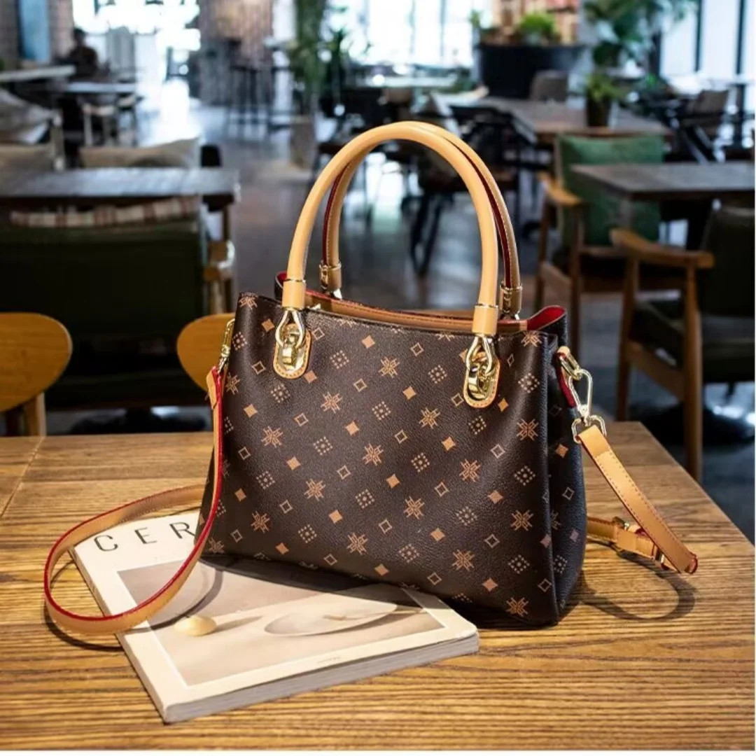 

Luxurious designer handbags, leather fashionable women's shoulder bags, high-end printed casual crossbody bags wallet
