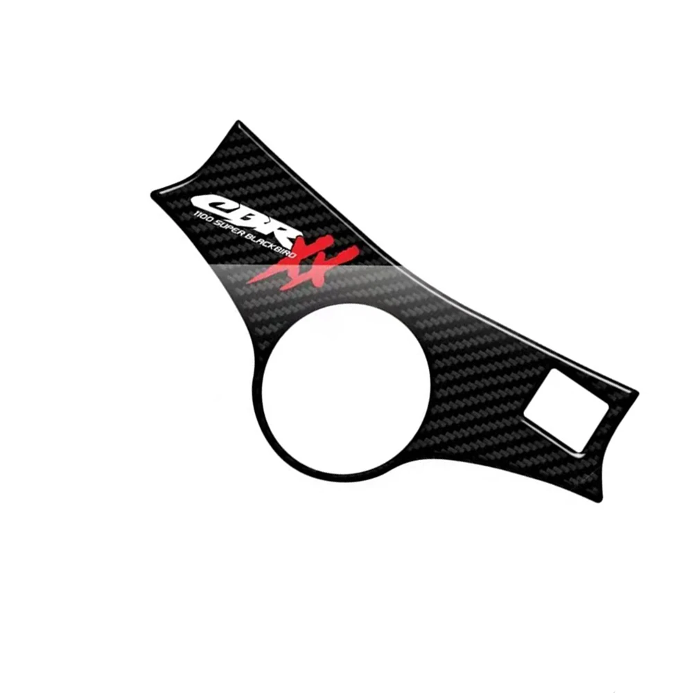 motorcycle 3D Carbon-look Top Triple Clamp Yoke Defender Decal sticker For Honda CBR1100XX 2002 2003 2004 2005 2006