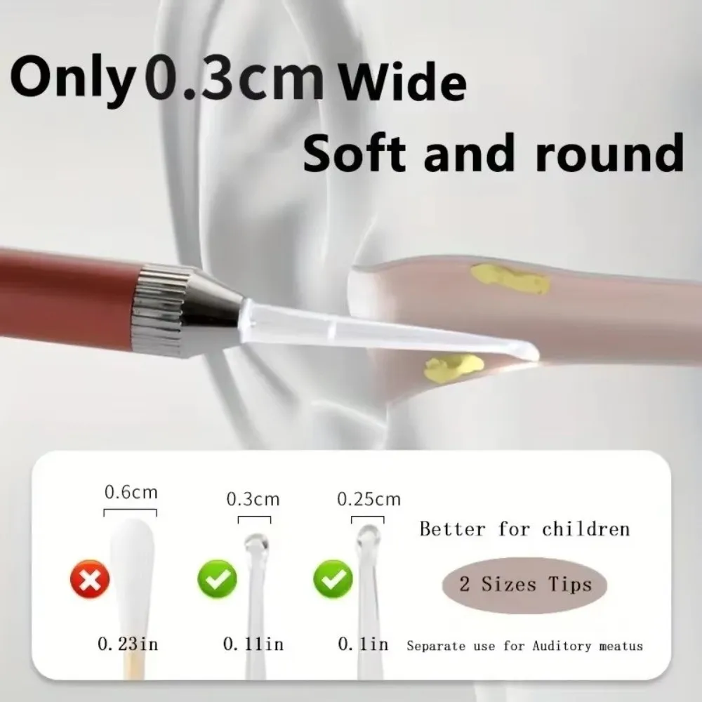 New Stainless Steel Luminous Ear Scoop Visual Handy Ear Picking Tool with Light Ear Cleaning Tools