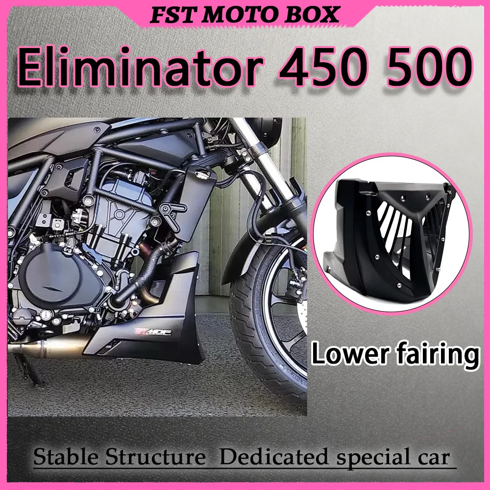 FOR Road Debris Proof Lower Fairing And Engine Belly Pan Kit for Eliminator 450 500 Cruiser Complete Modded Motorcycle Fairing