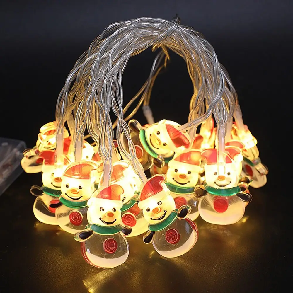 Santa Claus Christmas LED Lights Christmas Tree Cartoon Christmas Decorations Snowman Creative Fairy String Garland