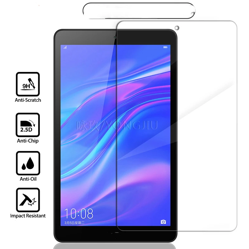 2 Pcs Tablet Tempered Glass Toughened Glass For Huawei honor tab 5 8.0 inch JDN2-AL0 Scratch Proof LCD Screen Protector Film