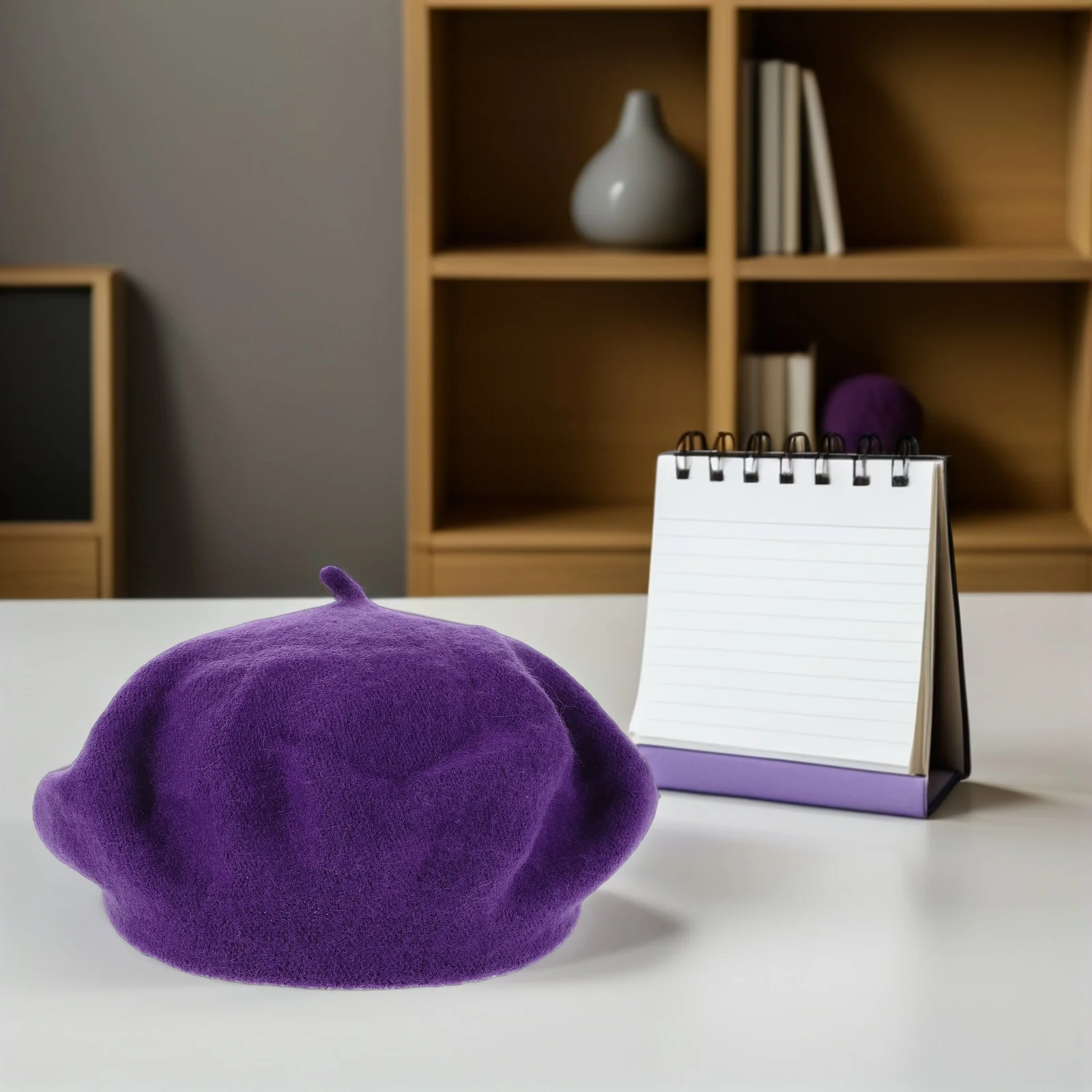 

Woolen Beret Knit Hats for Women Vintage Autumn Casual Wild Fashionable