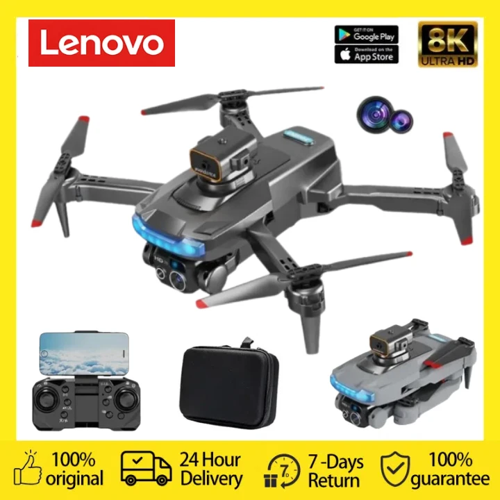 Lenovo 4K UAV P15 Drone 8K 5G GPS Professional Aerial Photography Remote Control Aircraft HD Dual Camera Folding Quadcopter Toy