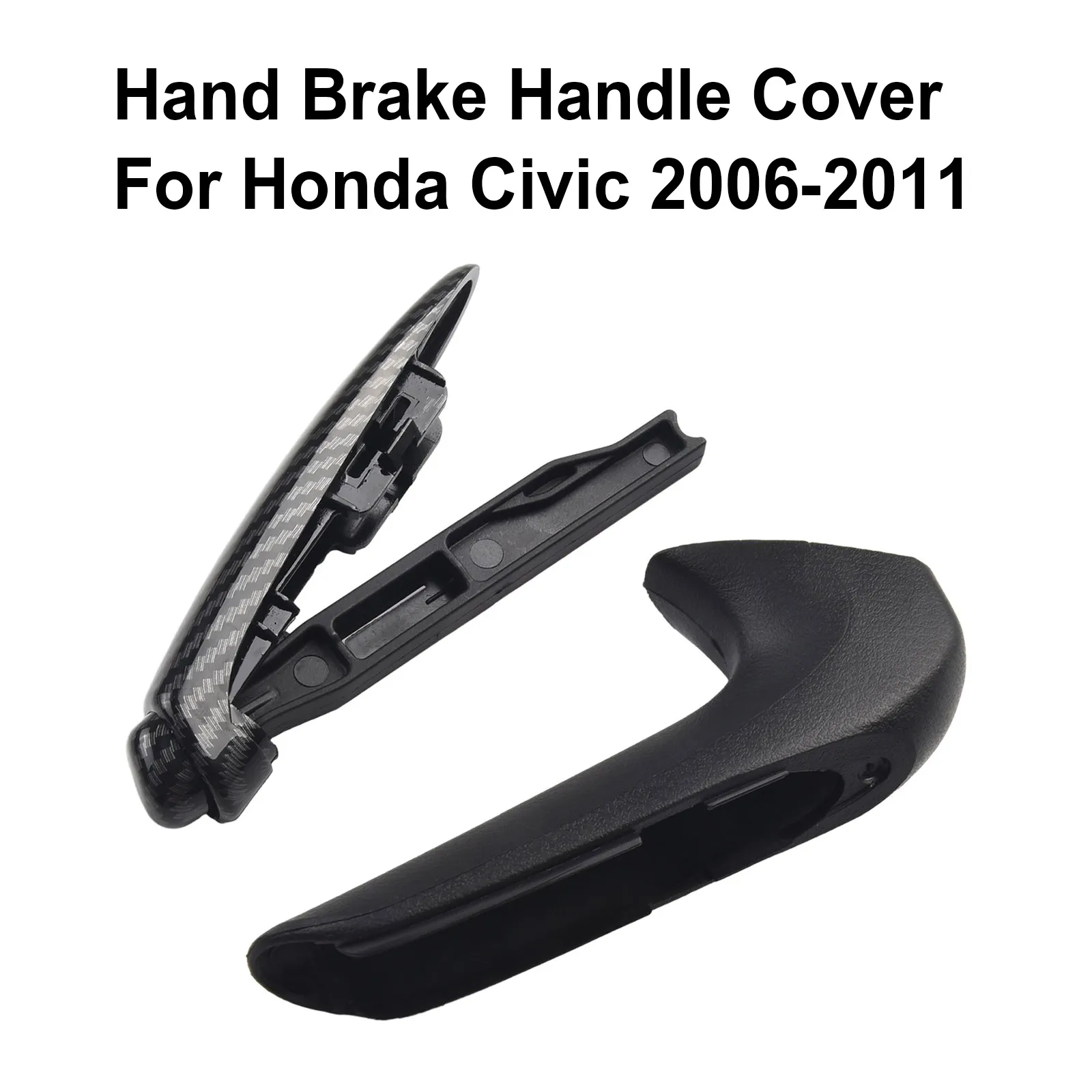 Carbon Fiber Front Hand Brake Trim Cover For Honda Civic 2006 2007 2008 2009 2010 2011 Interior Parts Brake Lever Ball Handle