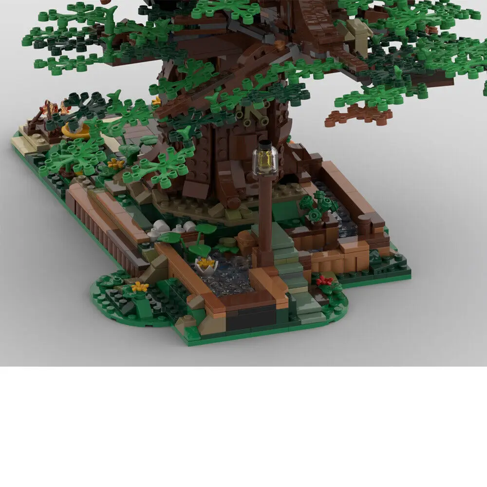 MOC importer Modular House, New Life Tree House avec intérieur, 2374 pièces