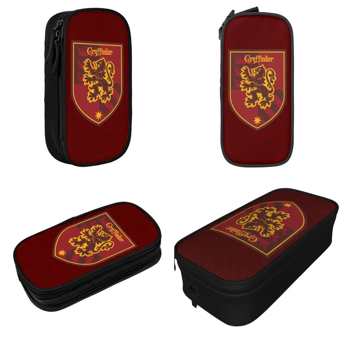 Potters Gryffindor House Pencil Case Pencilcases Pen Box for Student Big Capacity Bags School Supplies Zipper Stationery