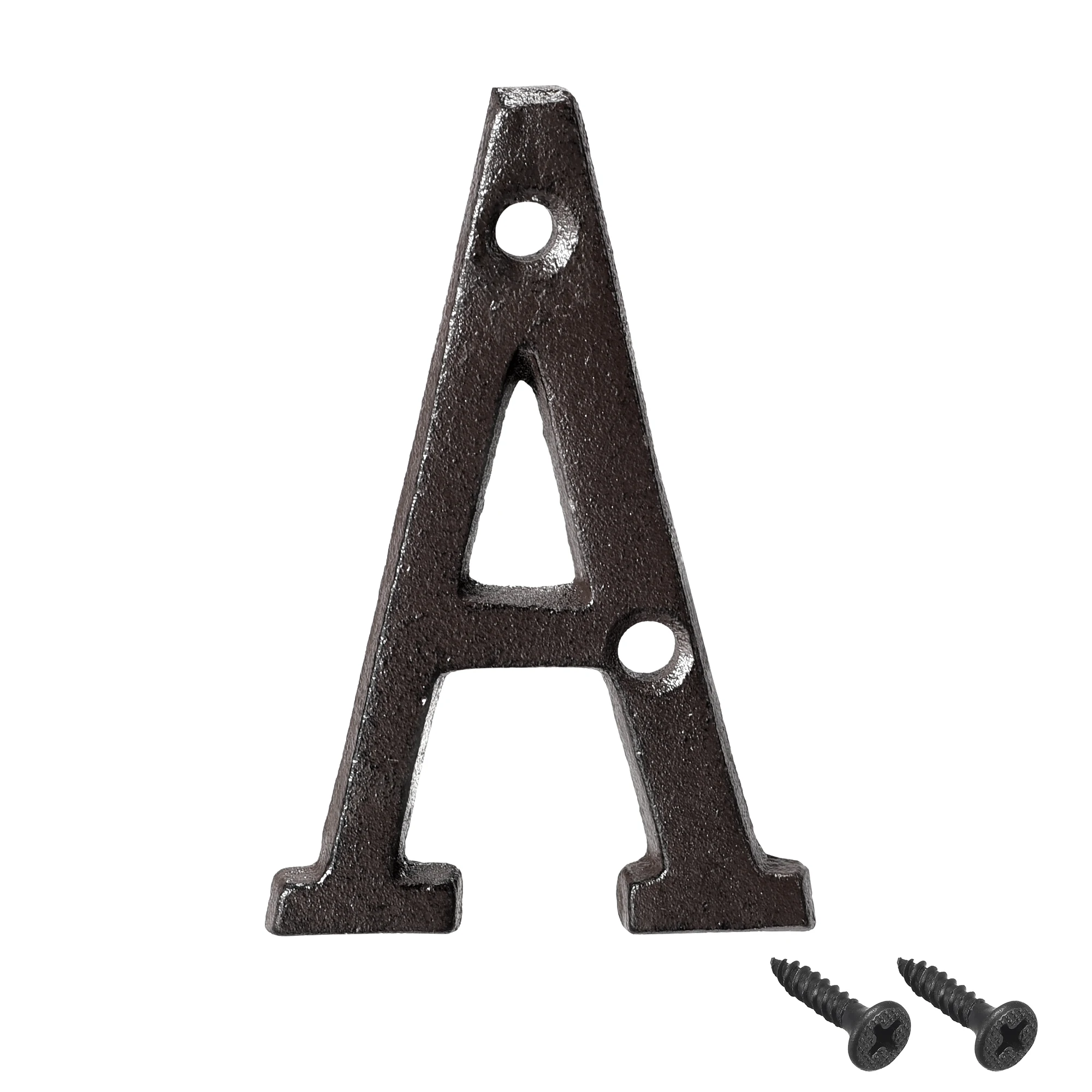 

Letters Numbers Outdoor Floating Metal Address Signs Doorplates Screw Fixed House Door Numbers A-Z 0-9 Black 3 Inch