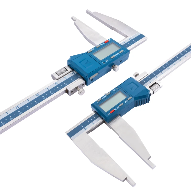 0-300mm Big Size IP54 Water Proof Digital Measuring Long Jaw Vernier Caliper With Fine Adjustment