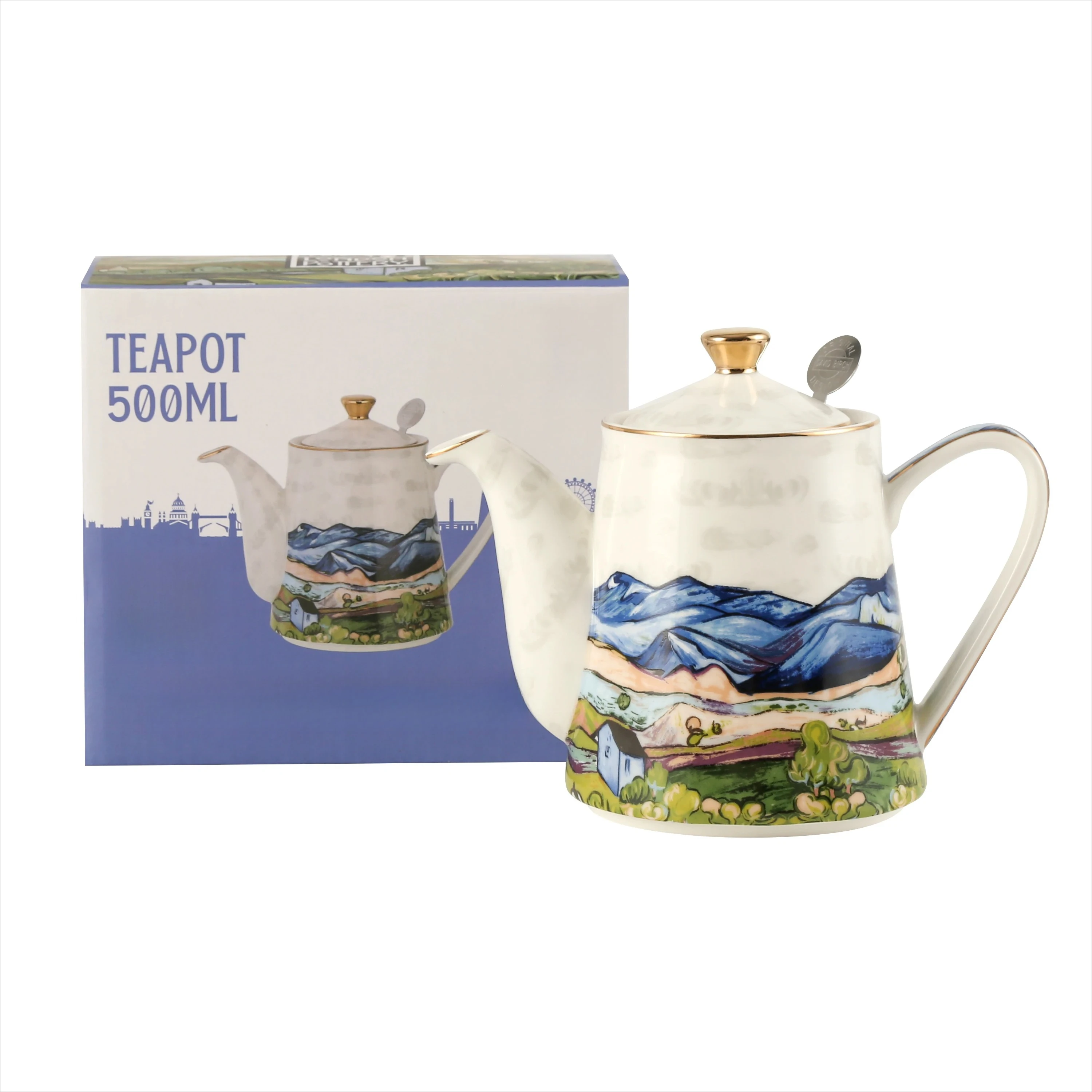 London Pottery 500ML Animal ceramics tetra tea pot infuser welding kettle tea maker matcha coffeeware teaware with strainer