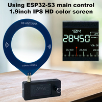 SI4732 0.5-108mhz Radio LSB USB AM FM Pocket Mini Radio 1.9inch IPS Screen HF SW MW VHF All Band Radio Receiver with Antenna