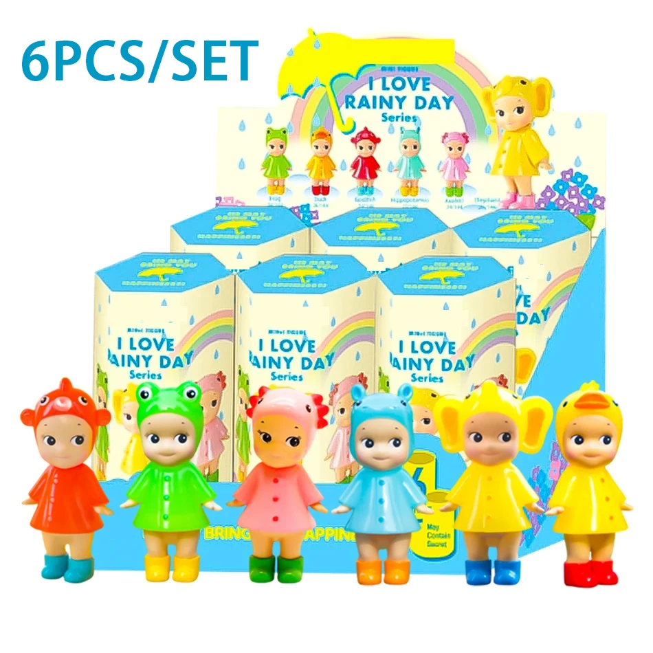 Sun Angel I Love Rainy Day Series صندوق أعمى لتزيين السيارة شاشة كمبيوتر مكتبي كيوبيد هاند موضة اللعب دمية هدية عيد ميلاد #6
