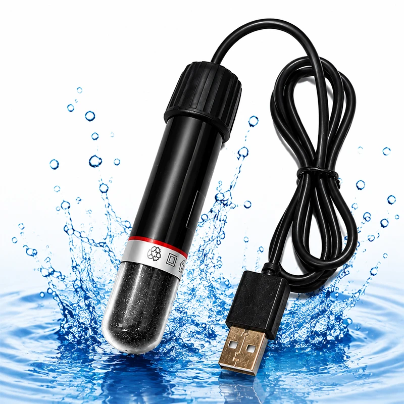 USB-Aquarium-Tauchheizstab Mini Konstanttemperatur-Heizstab Thermostat für Süßwasser- & Meerwasseraquarien 10W