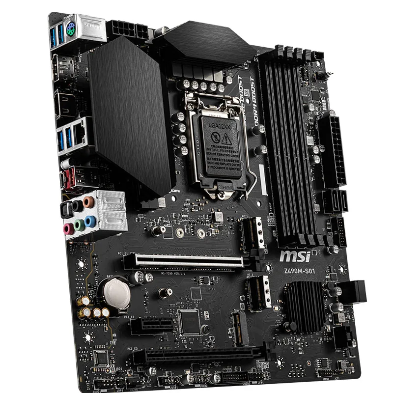 MSI  Motherboard  Z490M-S01 128GB LGA 1200 DDR4 Micro ATX Mainboard 100% Tested Fully Work