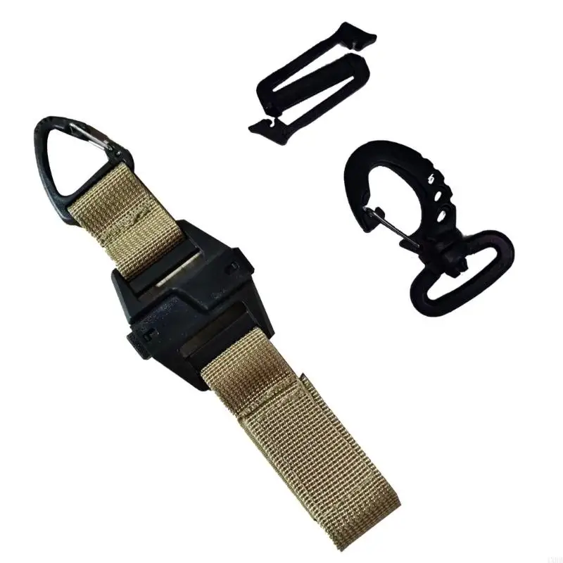 Hanging Buckles with Quick Release Clip for Outdoor Bag and Belt Use, Fast-Link Gear Form with Top Clip for Outdoor Daily Travel