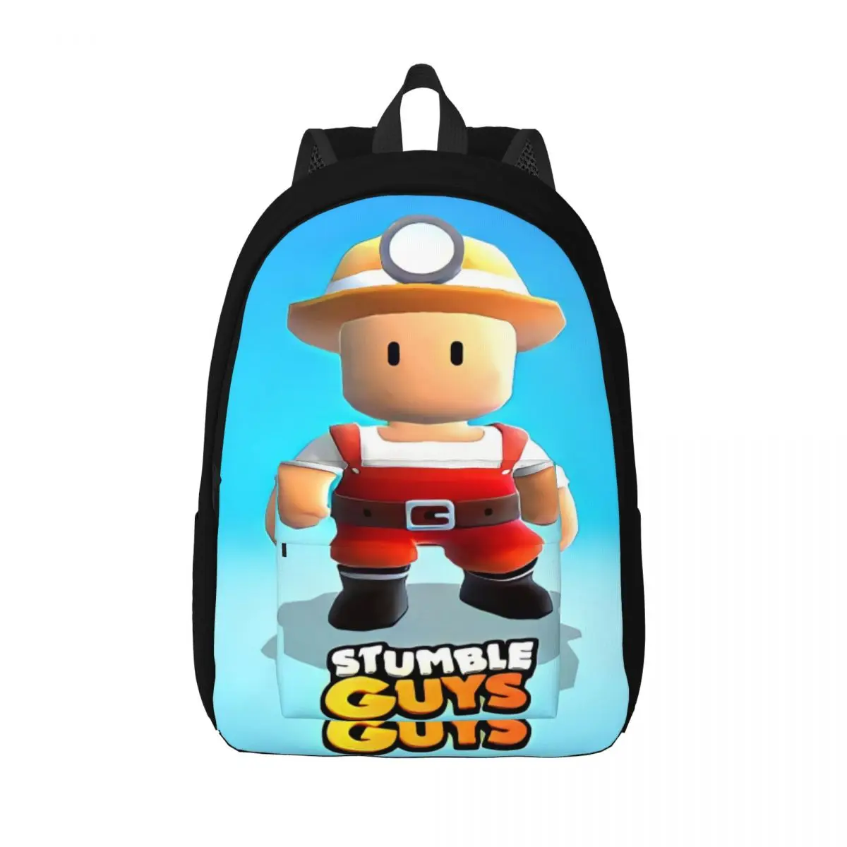 

Cartoon Runner Stumble Guys Backpack for Men Women Cool Student Work Daypack Laptop Canvas Bags Lightweight