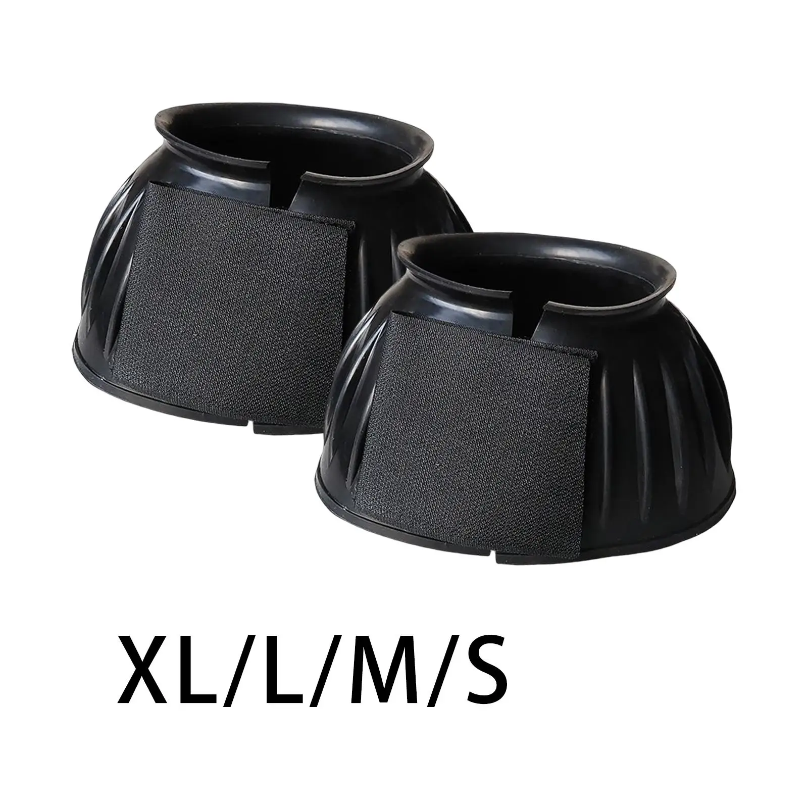 2x Horse Bell Boots Overreach Boot Durable Comfortable Hoof Protector