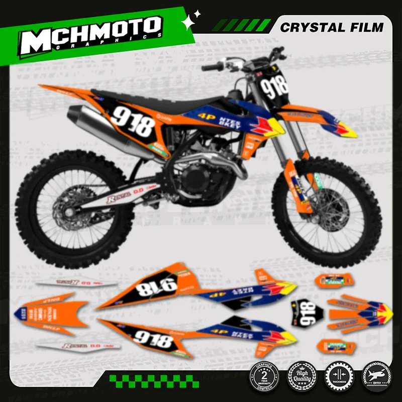 

MCHMFG наклейки с полной графикой для KTM SX SXF 2019 2020 2021 2022 125 250 300 350 450 EXC EXC-F 2020 2021 2022 2023 -001
